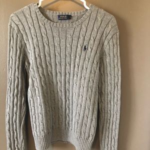 Polo crew knit sweater